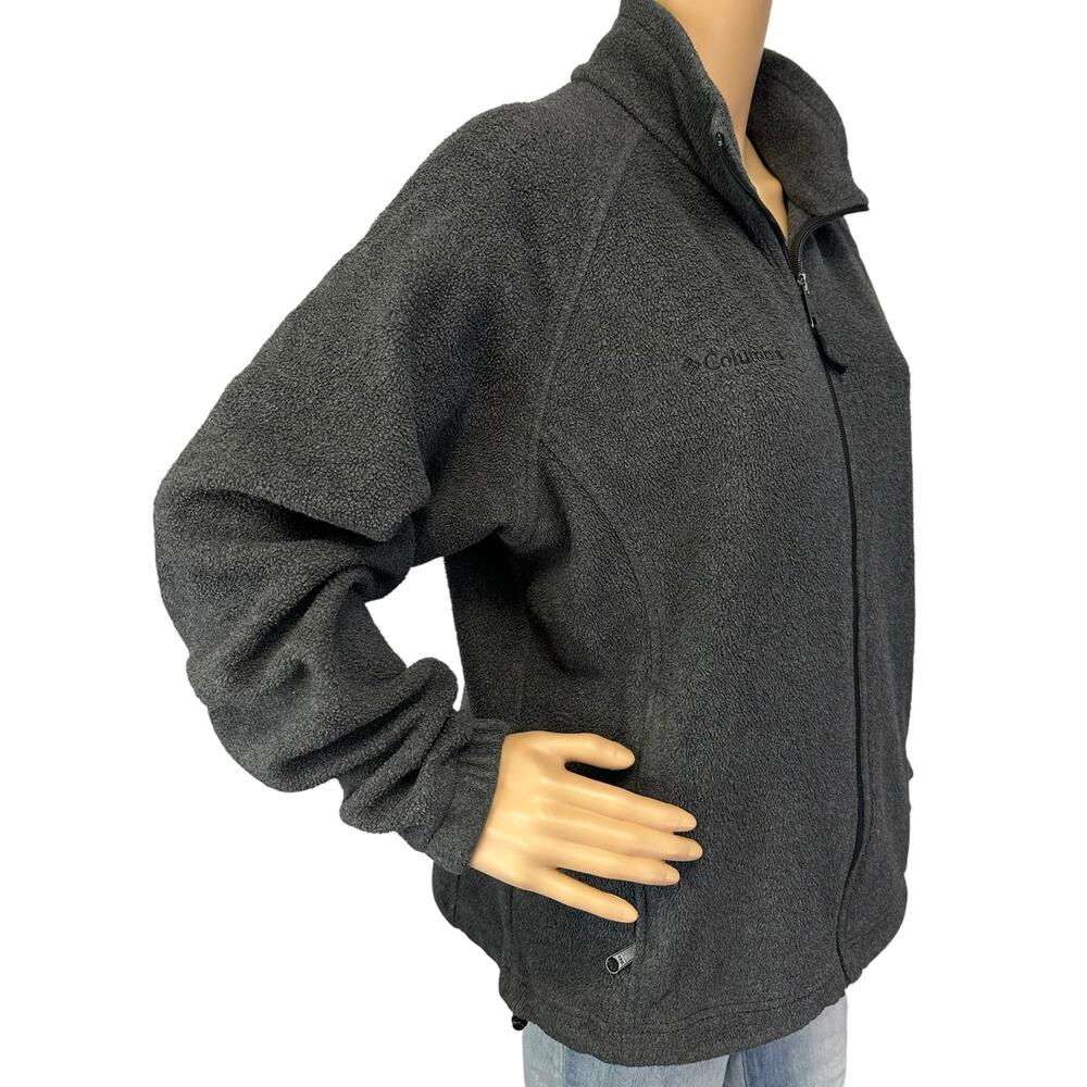 Columbia Full Zip Fleece Jacket Charcoal Gray Size XL - Picture 3 of 10